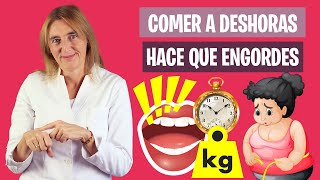 El HORARIO de las COMIDAS influye en el PESO | Comidas fuera de hora | Nutrición y Dietética