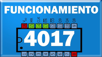 COMO FUNCIONA EL CIRCUITO INTEGRADO 4017, RECONOCIMIENTO DE LOS PINES