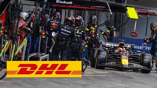 Dhl Fastest Pit Stop Award 2024 British Gp Red Bull Racing Max Verstappen