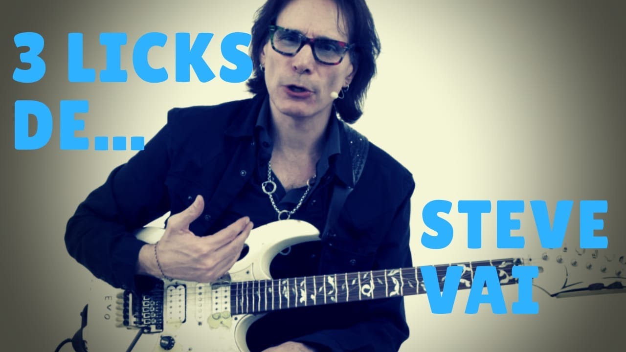 ¿Steve Vai? 3 Licks suyos que TIENES que aprender - Guitarra eléctrica