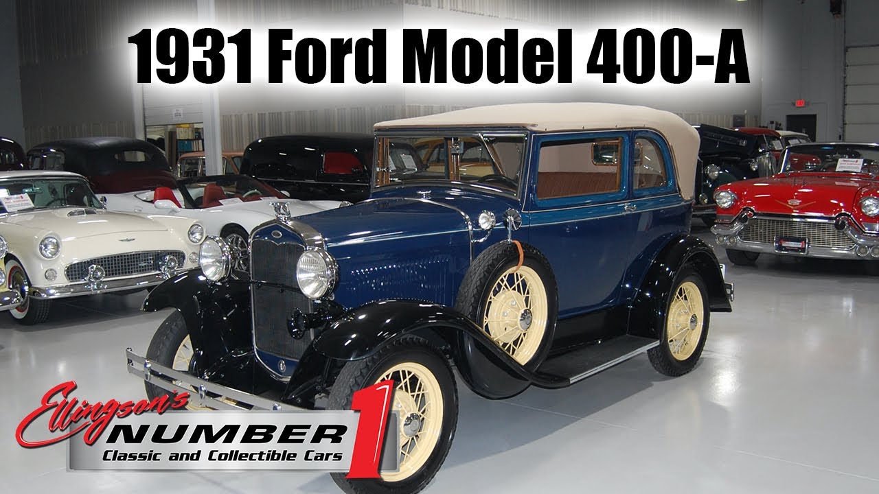 1931 Ford Model 400 A Convertible Sedan - FOR SALE at Ellingson Motorcars in Rogers, MN