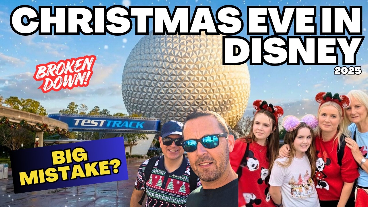Christmas Eve at DISNEY WORLD  | Epcot Ride Fails | Animal Kingdom Lodge | DEC 2025
