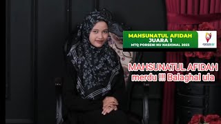 Balaghal ula cover By Mahsunatul Afidah merdu!!!