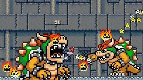 Super Mario Bros X SMBX 1.4.4 Custom Level LOL 8 Bowsers level