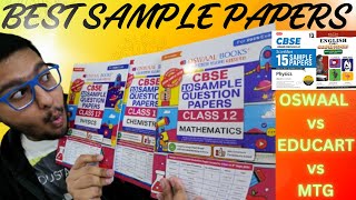 Best Sample Papers for Class 12 Boards | Oswaal vs Educart vs MTG Secret Hacks to Crack 95% Profile