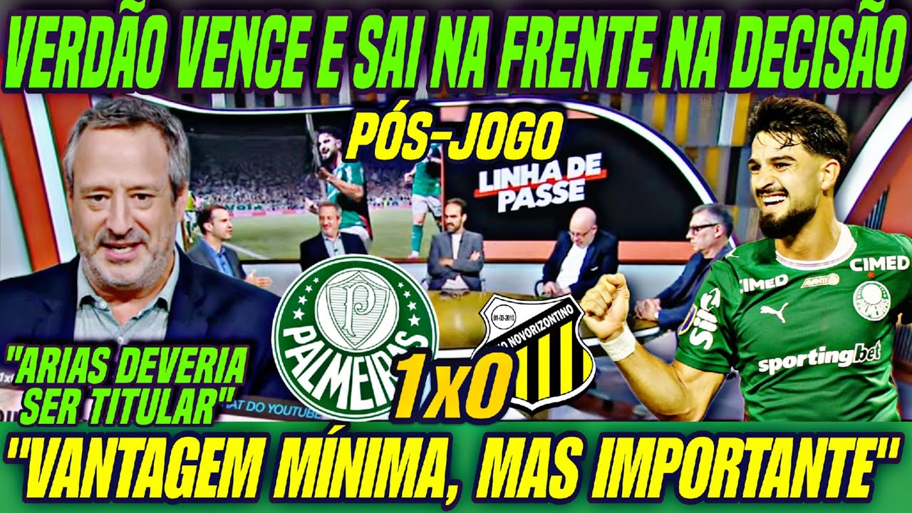 PALMEIRAS 1x0 NOVORIZONTINO! Verdão sai na frente 🔥 PÊNALTI DEFENDIDO e gol do Flaco López!