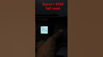 How to reset Epson l4260