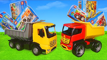 Trucks delivers Toy Vehicles