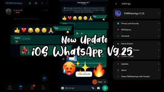 (New Update)🥵2022 FM Whatsapp V9.25 (With Reaction) || iOS WhatsApp For Android screenshot 5