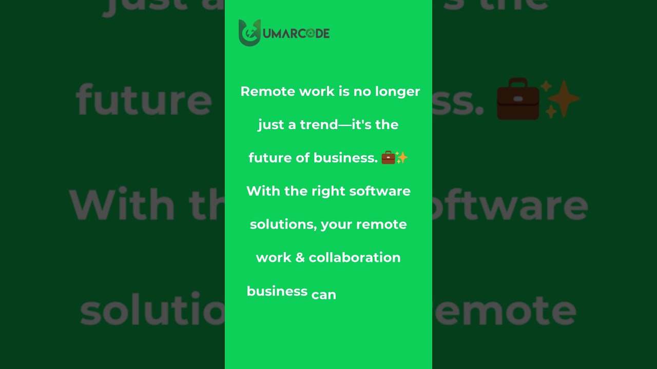 How Software Solution Can Skyrocket Your Remote Work Business | UmarCode | SaaS Development Services