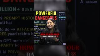 HOW TO SAVE YOUR DATA FROM AI 💀#Nidhimam #CurrentAffairs #scam #news #trendingvideos #shorts