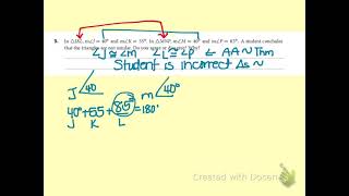 Geometry Module 11:4 part 1 “AA Similarity”