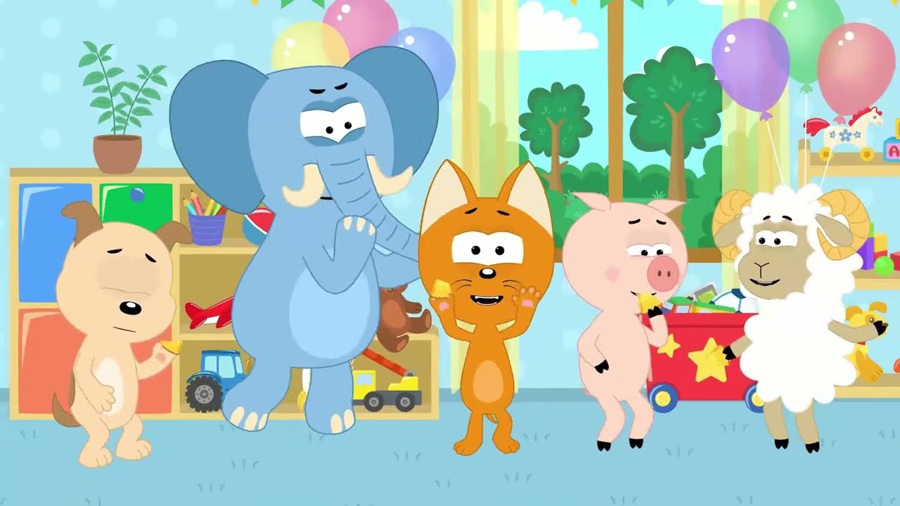 Мультики с песенками - Котэ и друзья! | Классные обучающие мультики для малышей