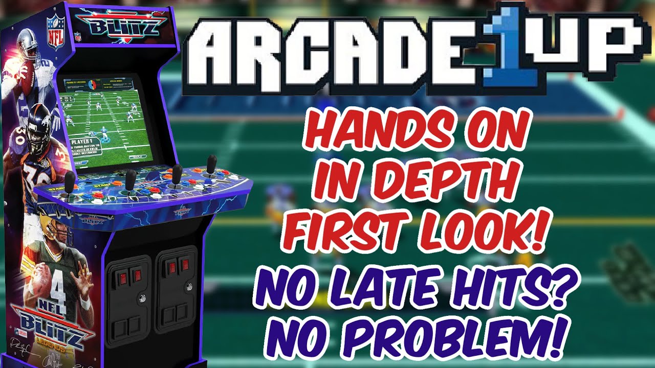 Arcade1Up NFL Blitz EXCLUSIVE FIRST LOOK! Hands On In-Depth Preview! + Updated Arcade1Up Store Tour!