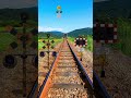 【踏切アニメ】いろんな種類のふみきりカンカン #2♪different types of railroad crossings #2 !!! #ショート #Shorts
