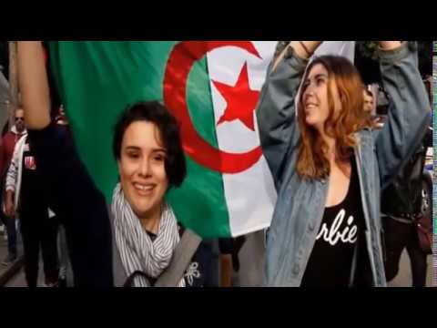 مظاهرات 8 مارس ضد العهدة الخامسة نساء الجزائر يبهرون العالم