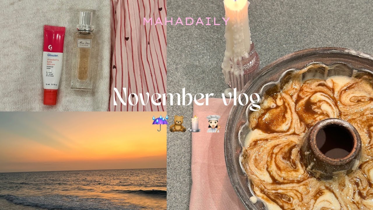 سويت كيكة السينابون / Days in my life , يومياتي مصممة ازياء ، طريقتي بالهوت شوكلت ☔️🕯️🫧