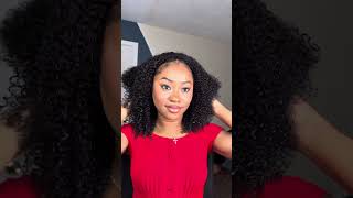 New protective style 🤔 #blackgirlhairstyle #halfwig