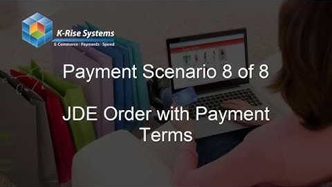 EASYPay Workflow Automation Payment - JDE Order with Payment Terms
