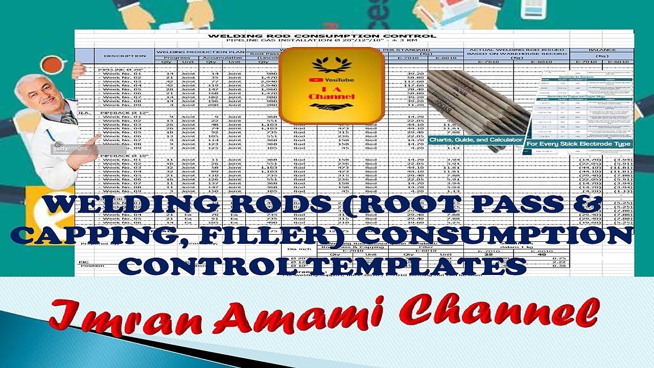 WELDING RODS (ROOT PASS & CAPPING, FILLER) CONSUMPTION CONTROL