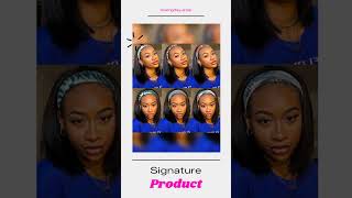 Straight Bob Headband Wig (Human Hair)
