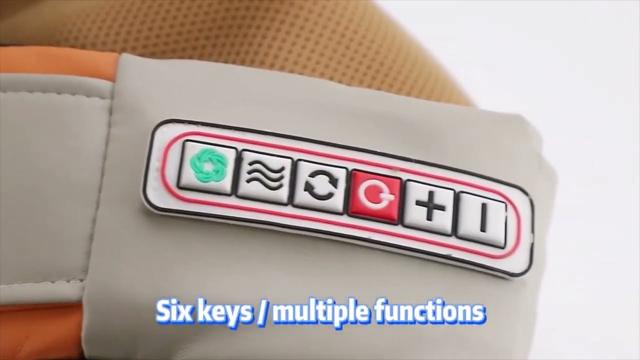 U Shape Electrical Shiatsu Back Neck Shoulder Body Massager Infrared Heated 4D Kneading