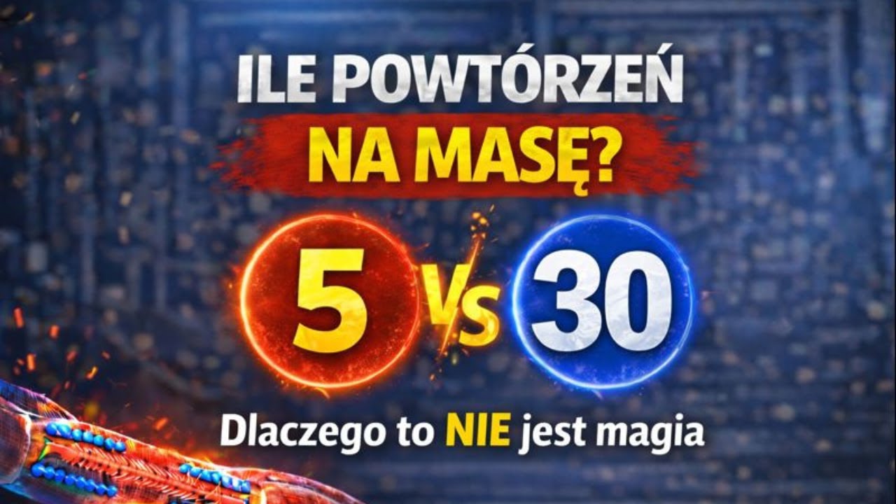 Ile powtórzeń na masę? 5 vs 30 | Dlaczego to NIE jest magia