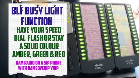 Hams Over IP (HoIP) Set up your Busy Light Function BLF Cisco  SPA500DS/S Side Consoles