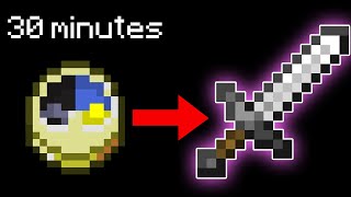 I got skyblock's best sword in 30 minutes...