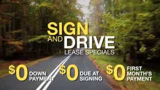 October Lease Specials -- Sign & Drive with No Money Down