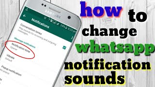 How to change whatsapp notification sounds screenshot 3