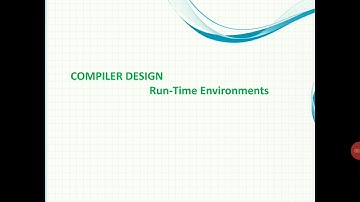Run time environment Part 1- Memory Regions- Activation Records-Activation Trees
