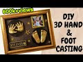 DIY 3D Baby Hand and Foot Casting at Home | Life Casting Frame | Making Baby Hand & Foot impression