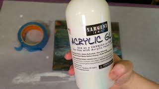 Testing Sargent Art Acrylic Gloss Varnish to Seal an Acrylic Pour Painting