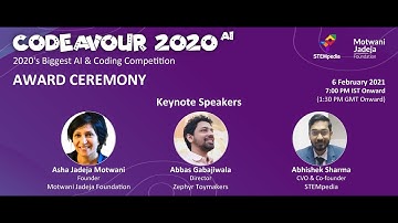 Award Ceremony of Codeavour 2020 AI | 2020