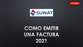 COMO EMITIR UNA FACTURA ELECTRONICA 2021 COMO EMITIR UNA FACTURA ELECTRONICA 2021