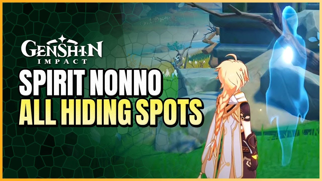 20 Primogems Quest | Nonno Spirit Hide & Seek All 5 Hiding Spots Locations In Chirai Shrine