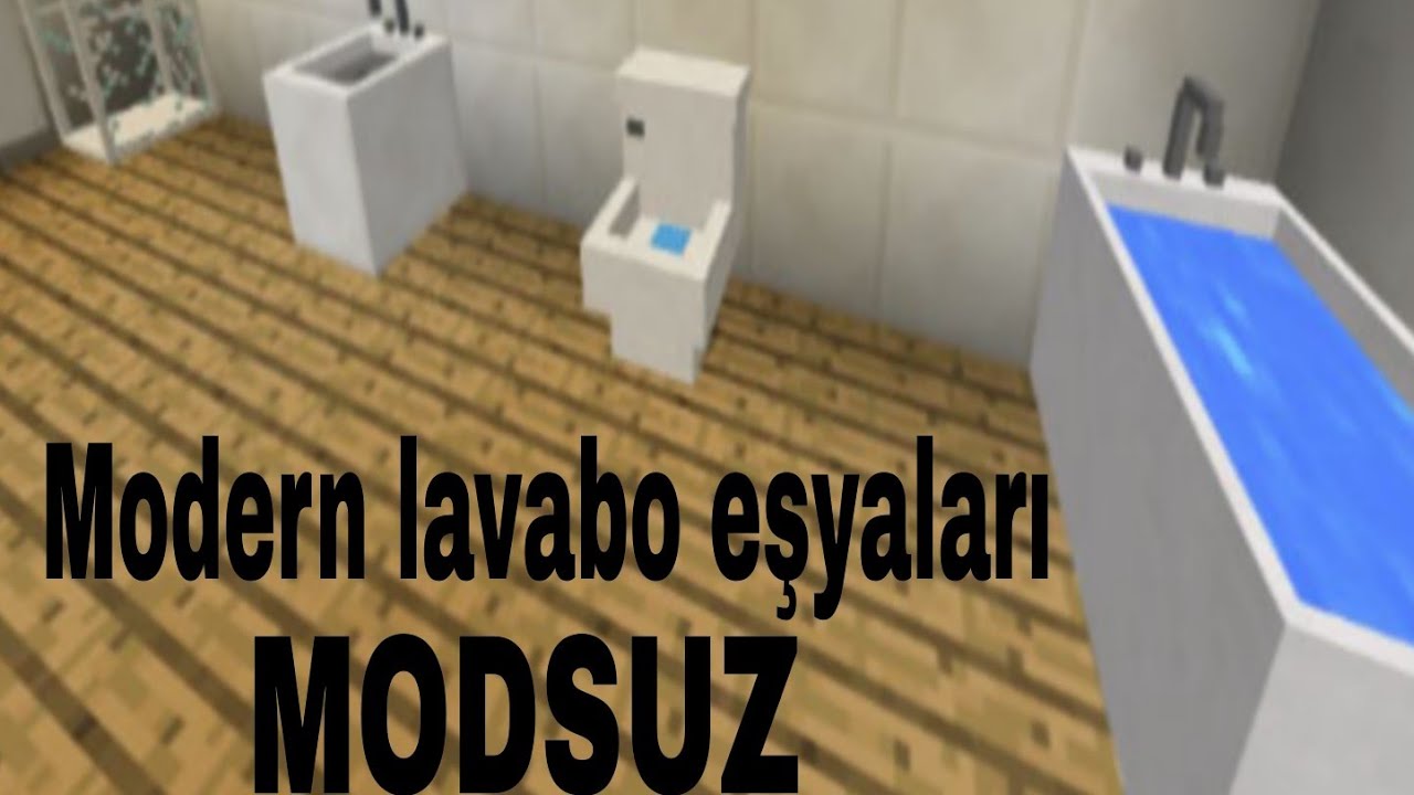 Minecraft ta hiç bilinmeyen lavabo eşyaları YouTube