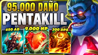 💀¡BRUTAL *PENTAKILL* 1VS5 con SUPER MUNDO con +9.000 VIDA y 95.000 DAÑO! *LO MÁS ROTO DEL PARCHE*