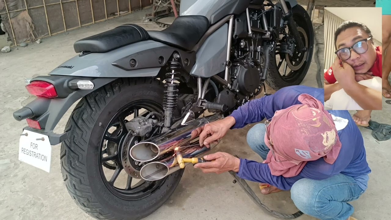 KAWASAKI ELIMINATOR 450 (pipe gawang pinoy) sound/stock/custom