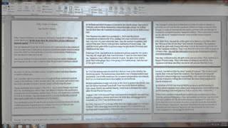 Format a word document to print on notes cards