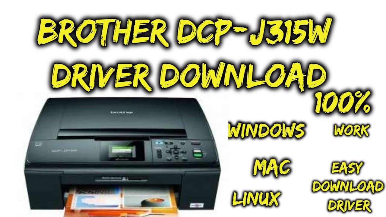 Brother DCP J315W Driver Windows 10 64 bit - YouTube