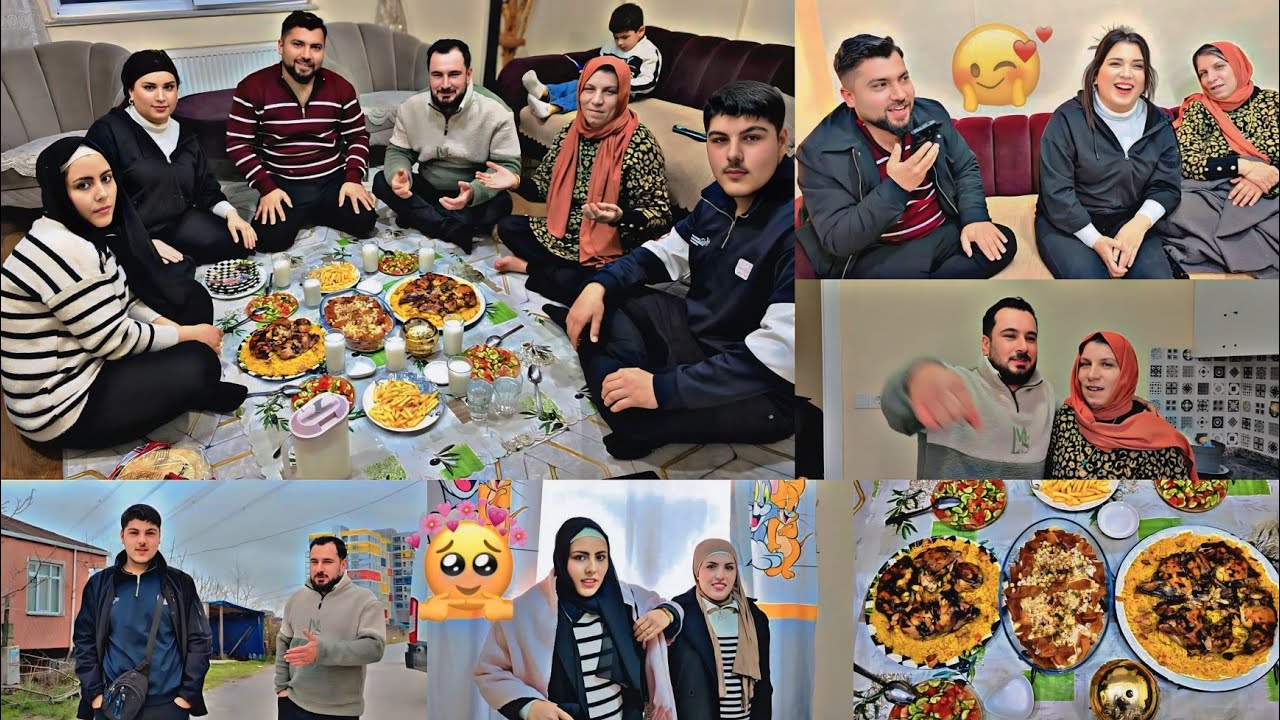 أول عزيمة الإفطار ☺️لبيت أهلي وبيت عبدو // شوفو شو طبخنا وكيف قضينا مع بعض الإفطار🌹🌹