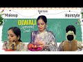 Diwali special make up and koppu hairstyles 