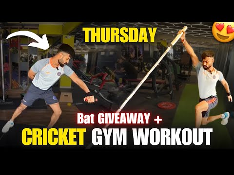 🔴THURSDAY: CRICKETER'S GYM WORKOUT PLAN🔥| BCCI CERTIFIED Workout Plan ✅