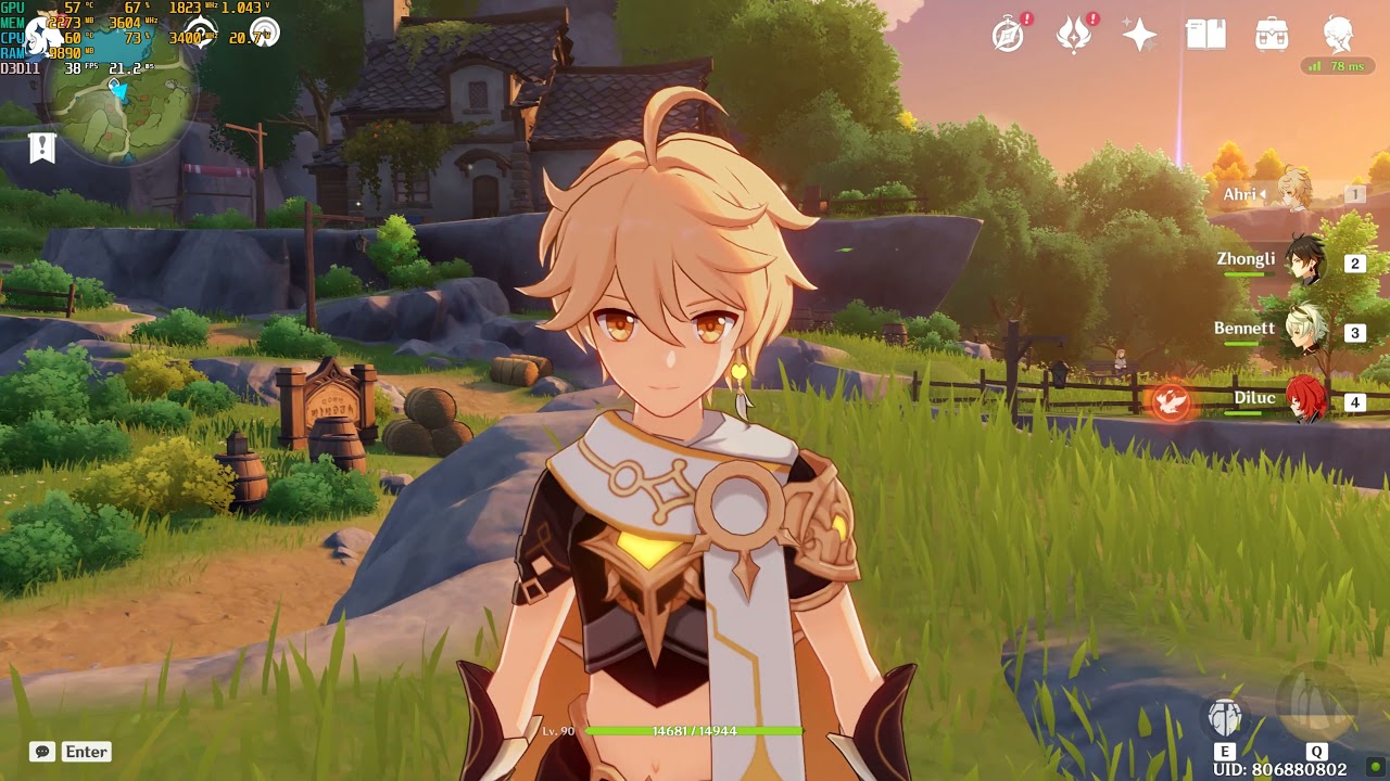 Genshin Impact on Single and Dual-Core CPU Affinity