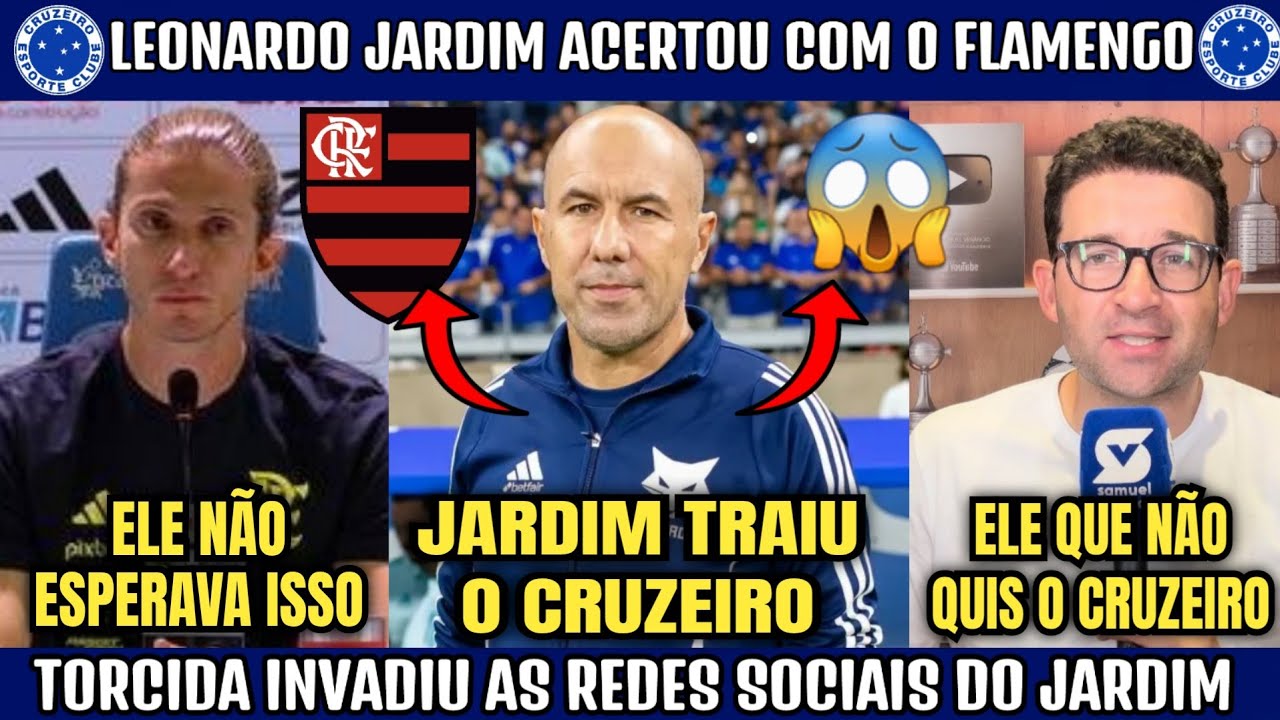 LEONARDO JARDIM JUDAS TRAIDOR! Torcida INVADE redes sociais do treinador após ACERTO com o FLAMENGO.