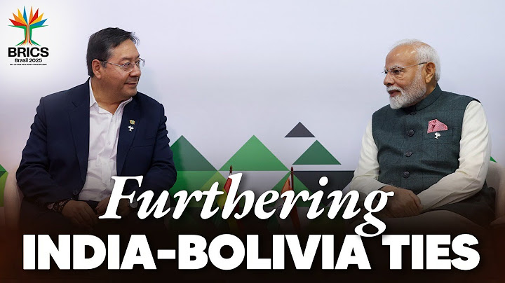PM Modi and Bolivia President Luis Alberto Arce Catacora meet in Rio de Janeiro, Brazil