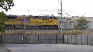 UP-W Line Train #59 and UP 8968 With A Tier 4 Loco 10/19/15
