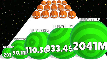 BALLS.io Level Up Ball - Billion Ball Run Infinity ASMR Gameplay (Reach 2048M)